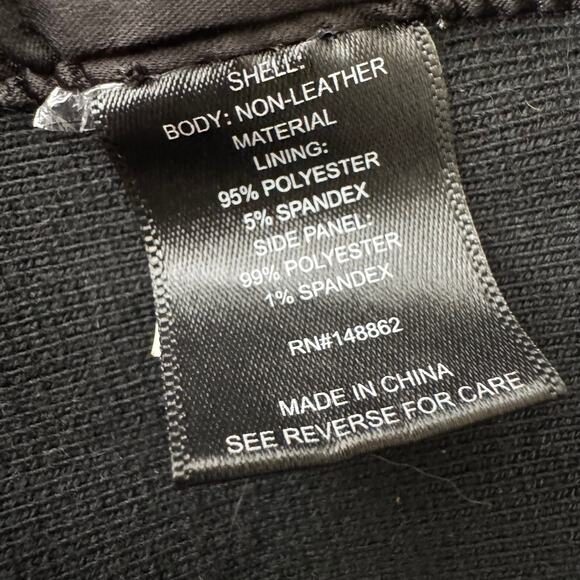 Torrid Black Faux Leather Collarless Moto Jacket Size 5X - Picture 9 of 12